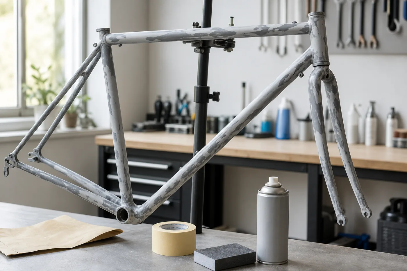 Qué tipo de pintura se usa para las bicicletas y cuándo merece la pena repintar en Alcalá Motos